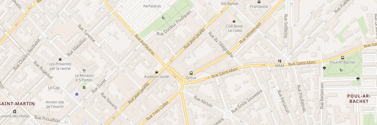 Plan du 163 Rue Jean Jaurès à Brest