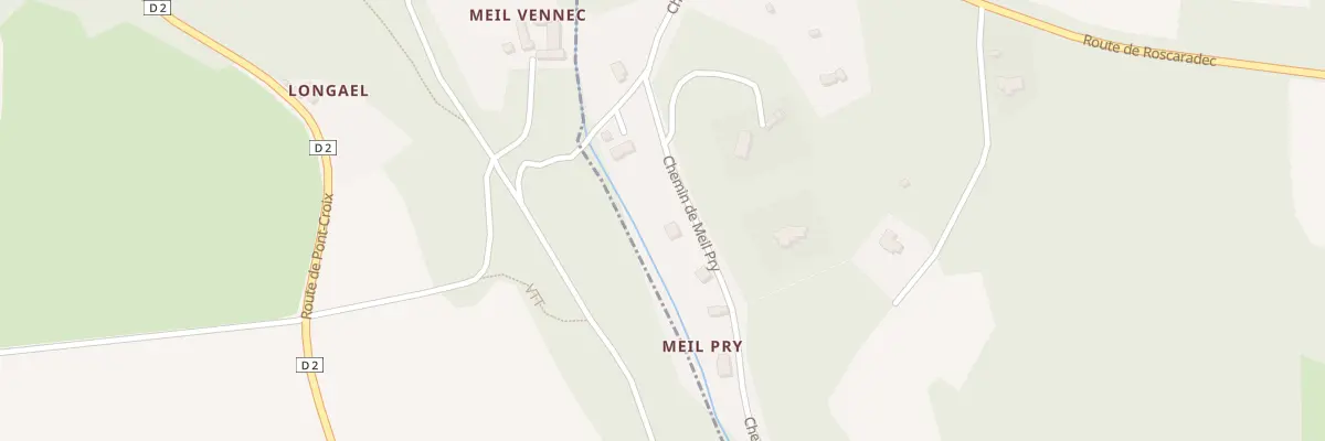 Plan du 5054 Landidui à Mahalon