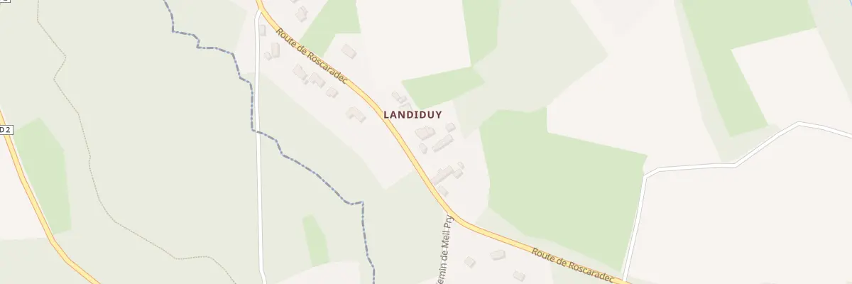 Plan du 65 Landidui à Mahalon