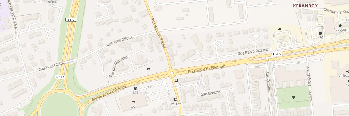 Plan du 147 Rue Général Paulet à Brest