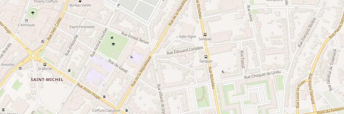 Plan du 7 Rue Edouard Corbière à Brest
