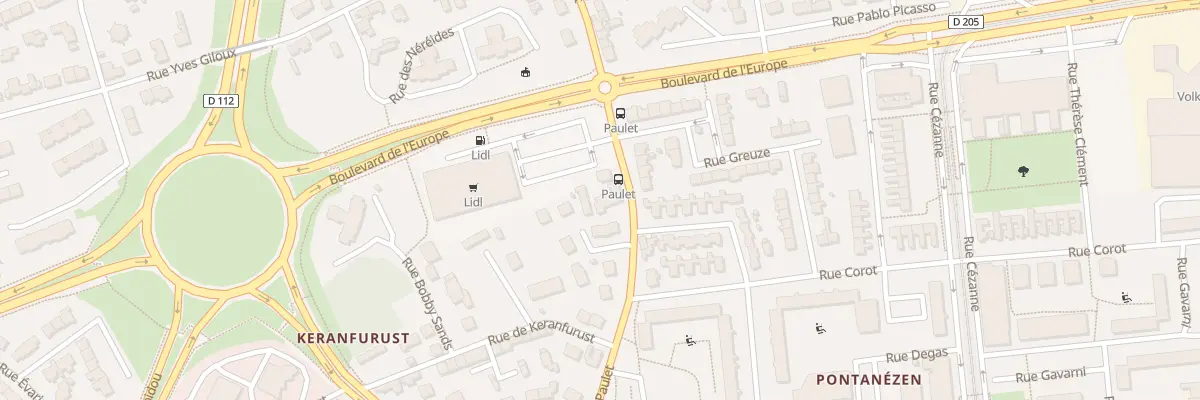 Plan du 136 Rue Général Paulet à Brest