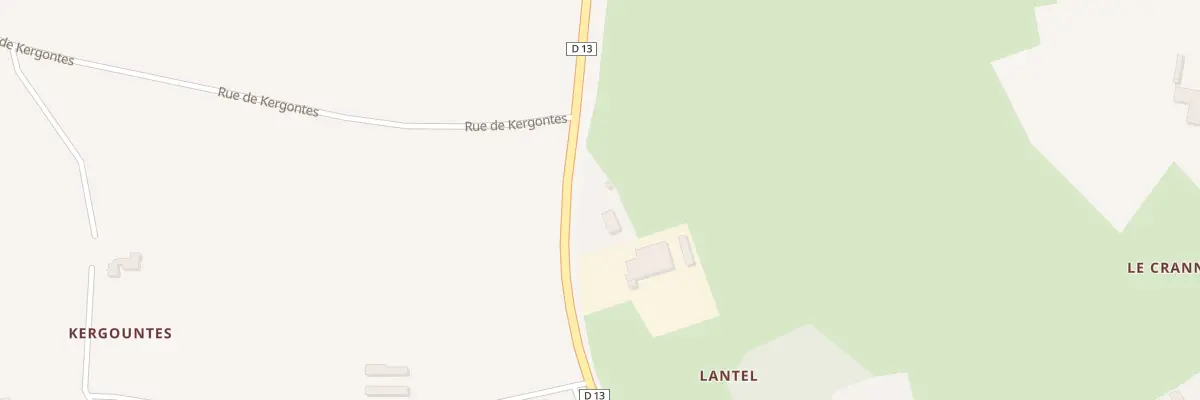 Plan du 9C Lantel à Gouesnou