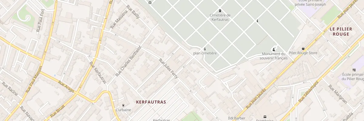 Plan du 86 Rue Massillon à Brest