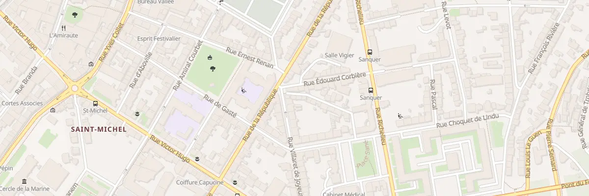 Plan du 3 Rue Commandant Lucas à Brest