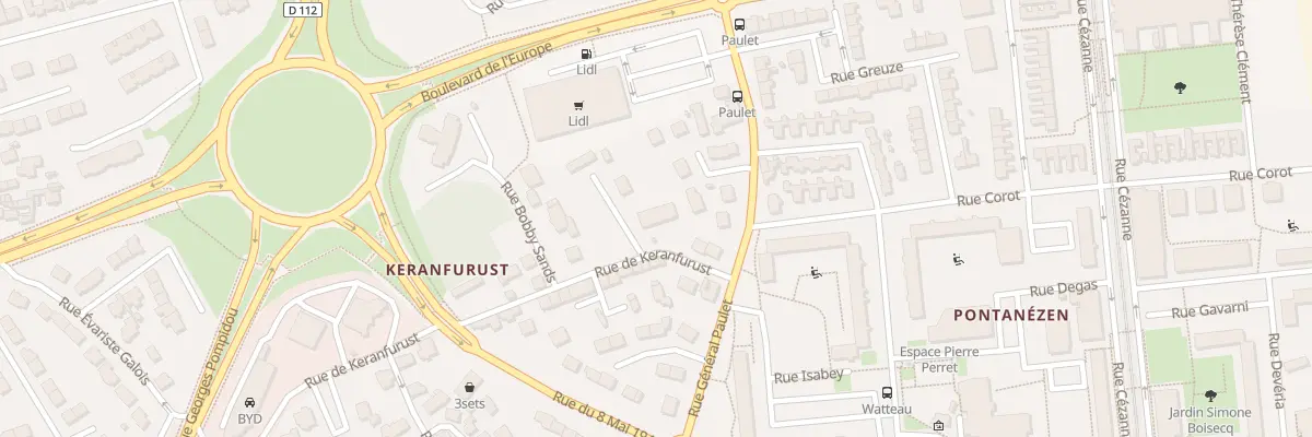 Plan du 7 Rue de Keranfurust à Brest