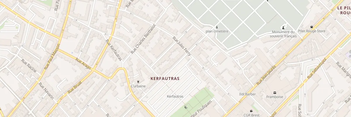 Plan du 76 Rue Massillon à Brest