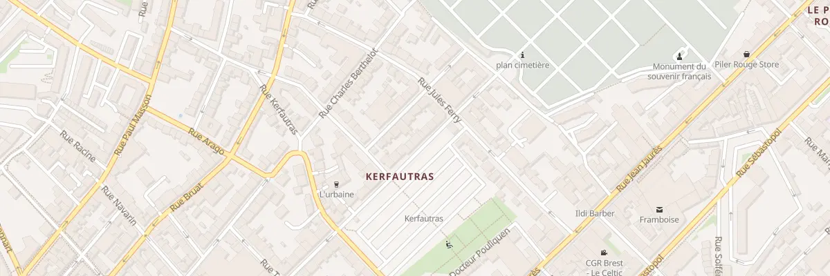 Plan du 72 Rue Massillon à Brest