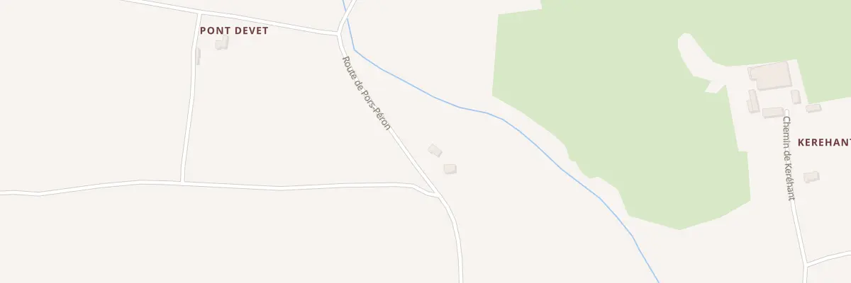 Plan du 596 Rte de Pors Peron à Beuzec-Cap-Sizun