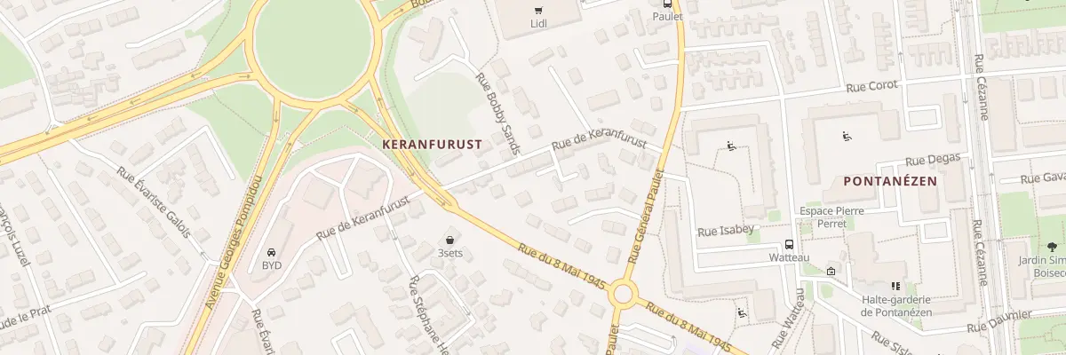 Plan du 18 Rue de Keranfurust à Brest