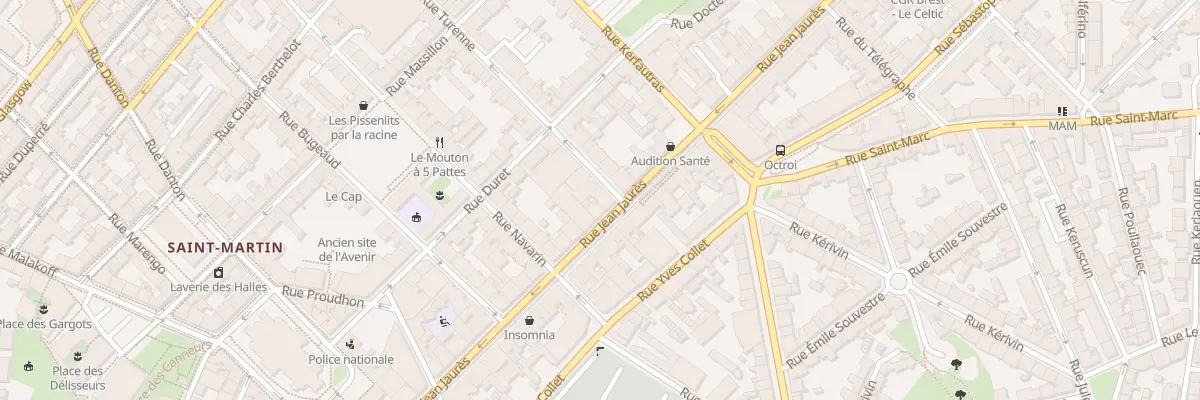 Plan du 2 Rue Turenne à Brest