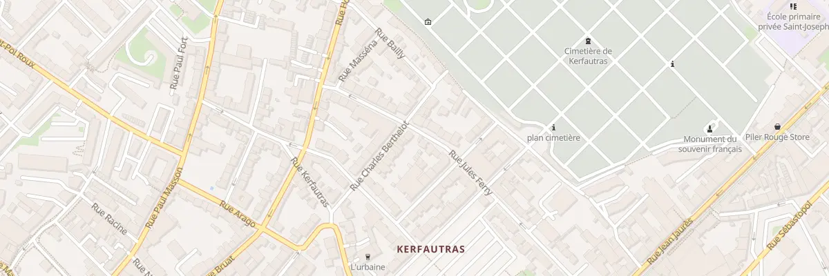 Plan du 83 Rue Charles Berthelot à Brest