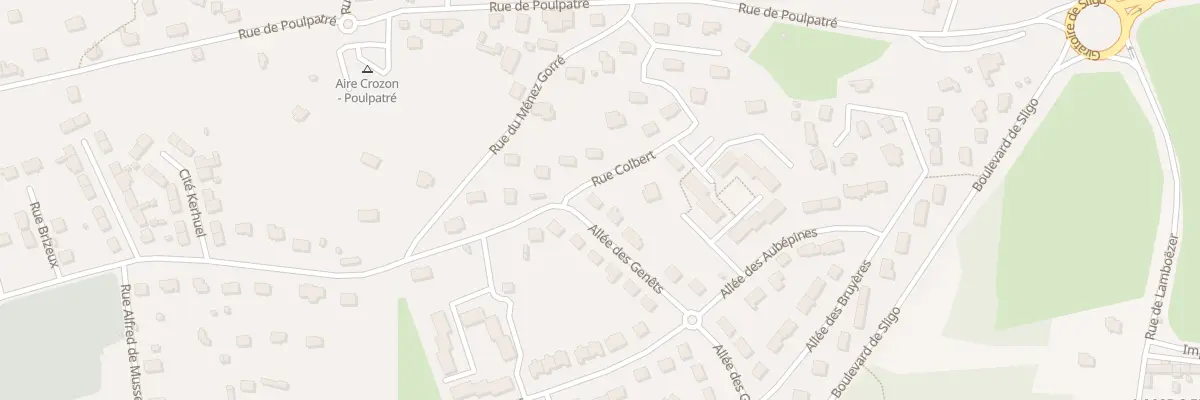 Plan du 1 All des Genêts à Crozon