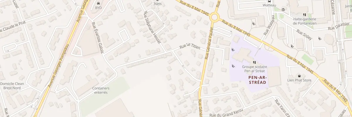 Plan du 10 Rue de Prat Podic à Brest