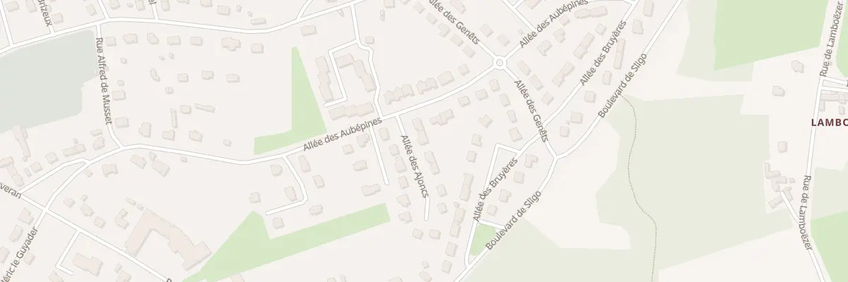 Plan du 3 All des Ajoncs à Crozon