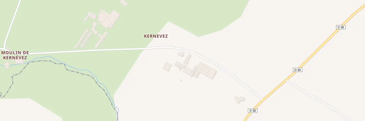 Plan du 237 Kernévez à Plouvien