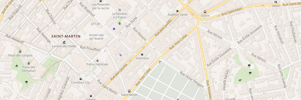 Plan du 125 Rue Jean Jaurès à Brest