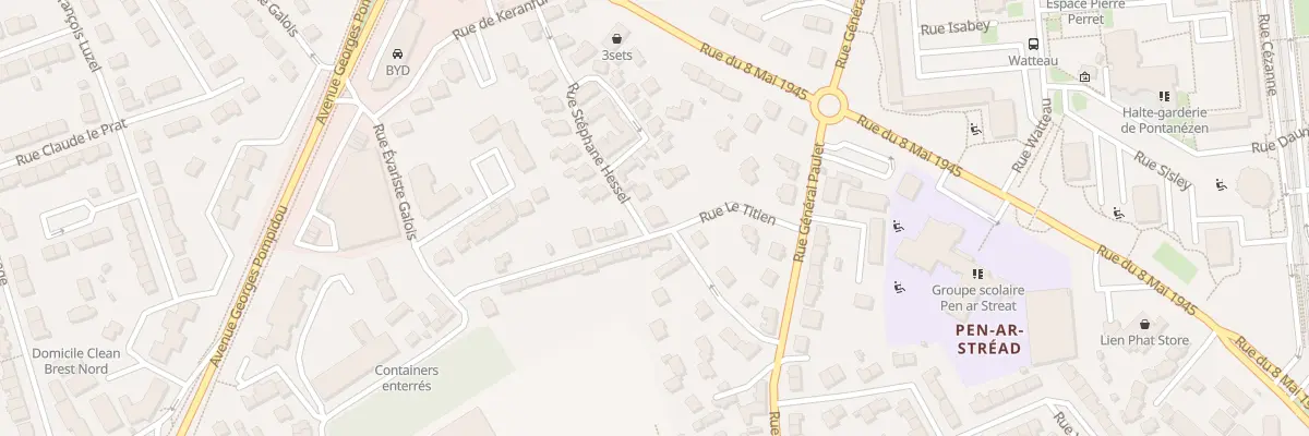 Plan du 13B Rue de Prat Podic à Brest
