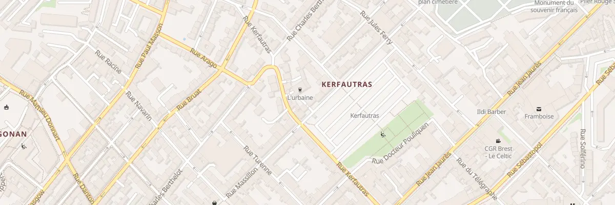 Plan du 58 Rue Massillon à Brest