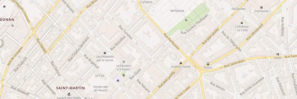 Plan du 15 Rue Turenne à Brest