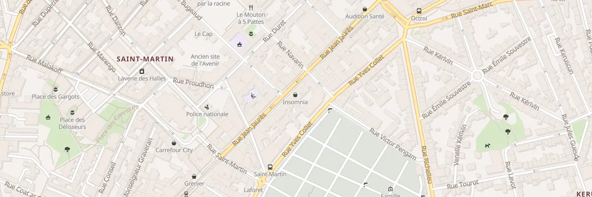 Plan du 119 Rue Jean Jaurès à Brest