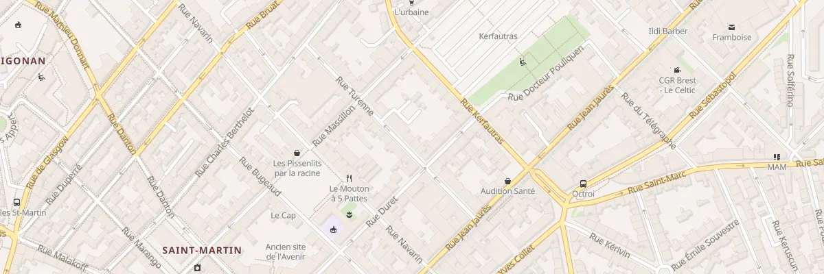 Plan du 17 Rue Turenne à Brest