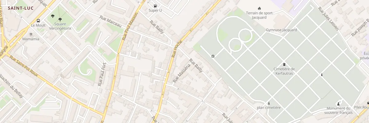 Plan du 10 Rue Masséna à Brest