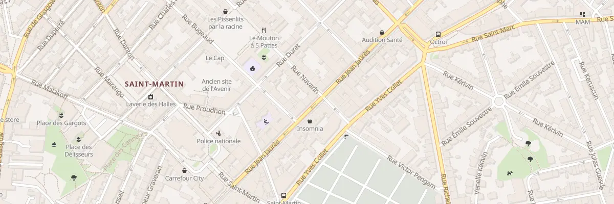 Plan du 126 Rue Jean Jaurès à Brest