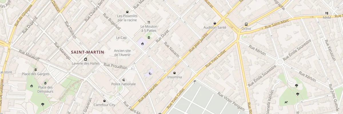 Plan du 8 Rue Navarin à Brest