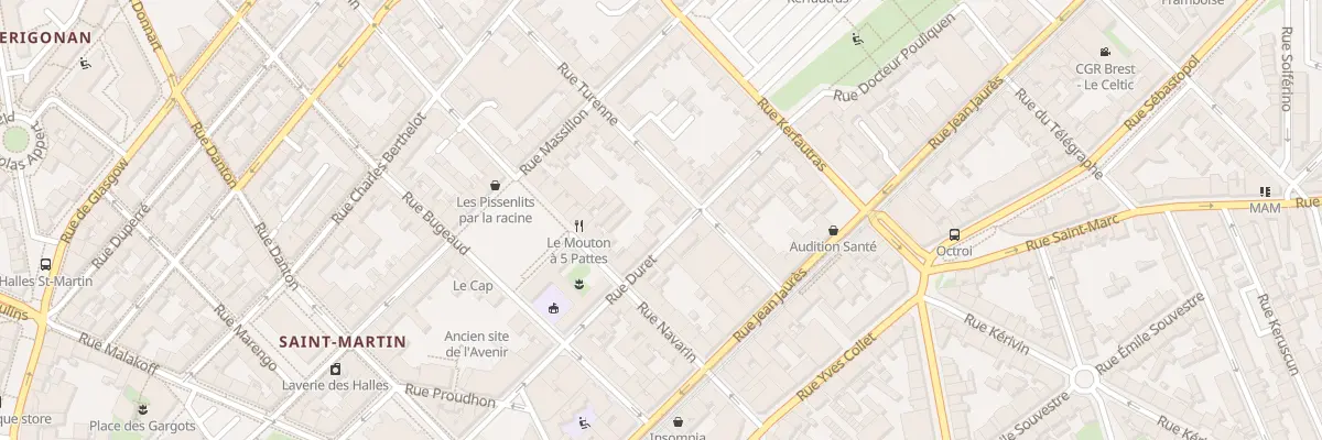 Plan du 20 Rue Duret à Brest