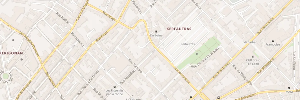 Plan du 54 Rue Massillon à Brest