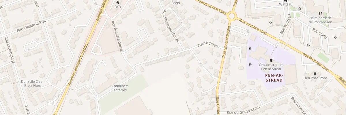 Plan du 22 Rue de Prat Podic à Brest