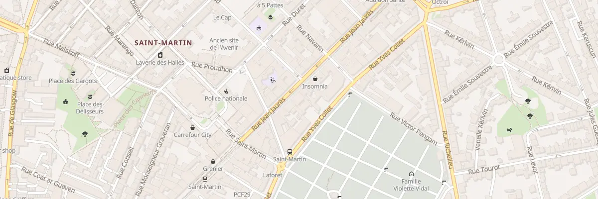 Plan du 111 Rue Jean Jaurès à Brest