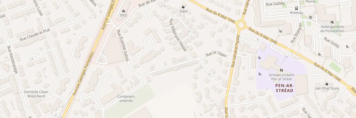 Plan du 23 Rue de Prat Podic à Brest