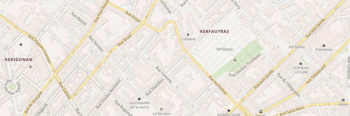 Plan du 52 Rue Massillon à Brest