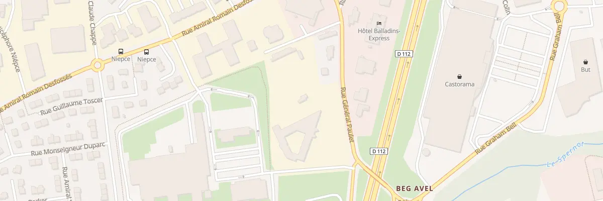 Plan du 250 Rue Général Paulet à Brest