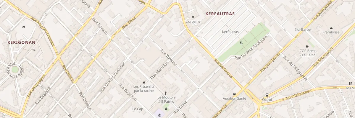 Plan du 27 Rue Turenne à Brest