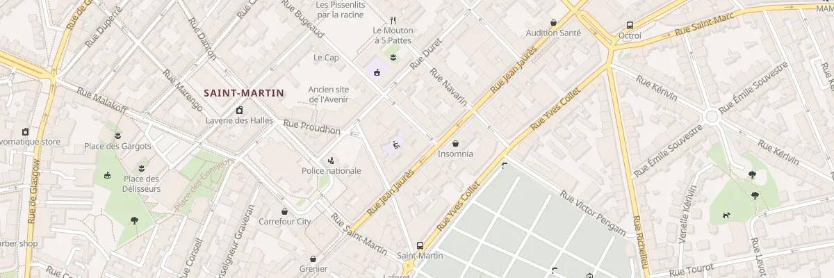 Plan du 4 Rue Bugeaud à Brest
