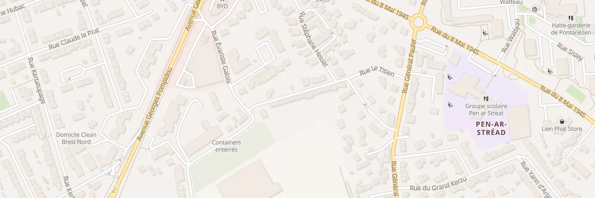 Plan du 30 Rue de Prat Podic à Brest