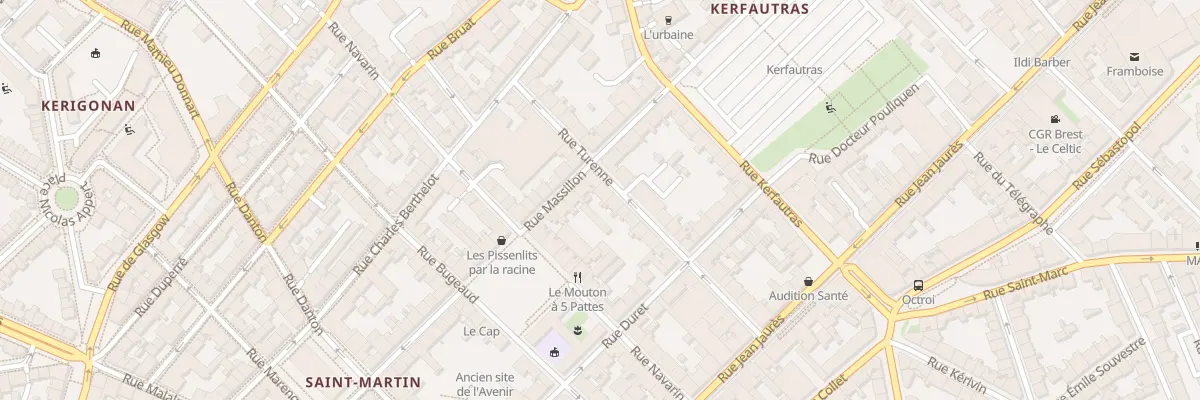 Plan du 24 Rue Turenne à Brest