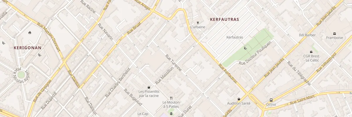 Plan du 42 Rue Massillon à Brest