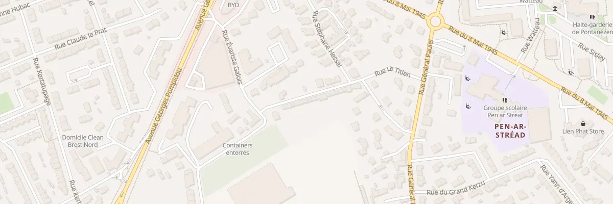 Plan du 32 Rue de Prat Podic à Brest