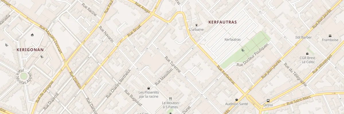 Plan du 29 Rue Turenne à Brest