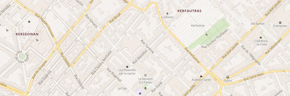 Plan du 28 Rue Turenne à Brest