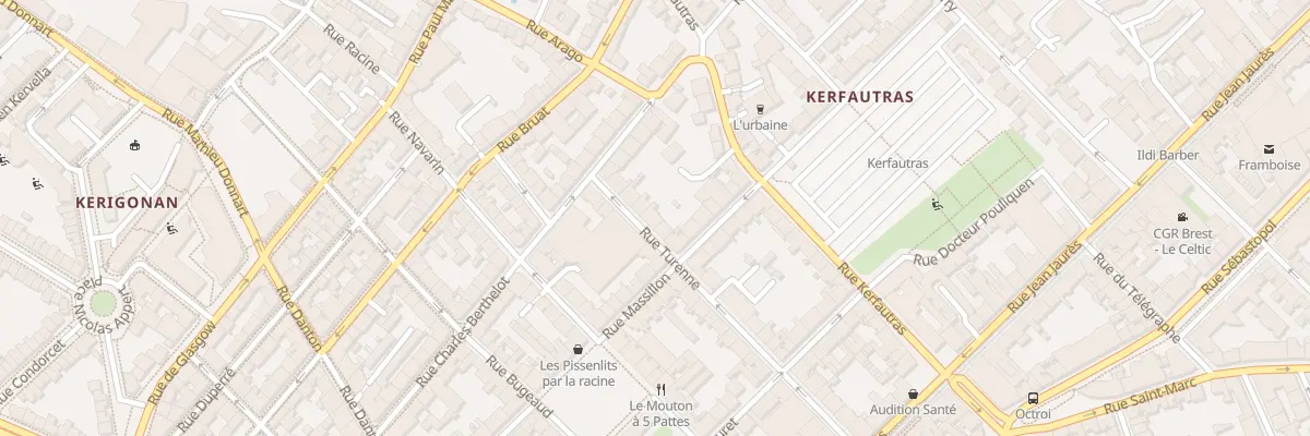 Plan du 31 Rue Turenne à Brest