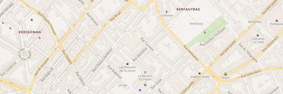 Plan du 40 Rue Massillon à Brest