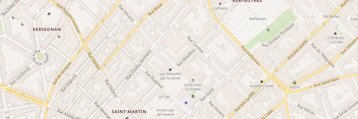 Plan du 32B Rue Massillon à Brest