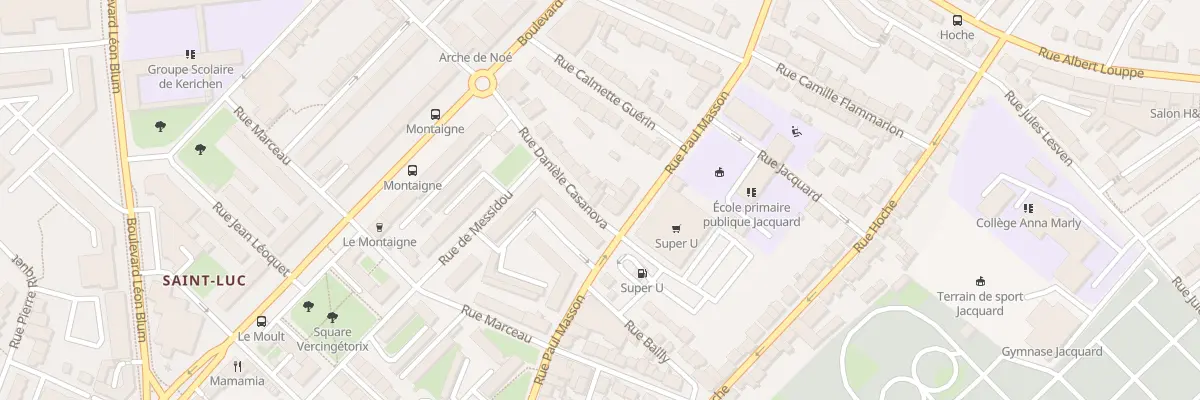 Plan du 3 Rue Danielle Casanova à Brest