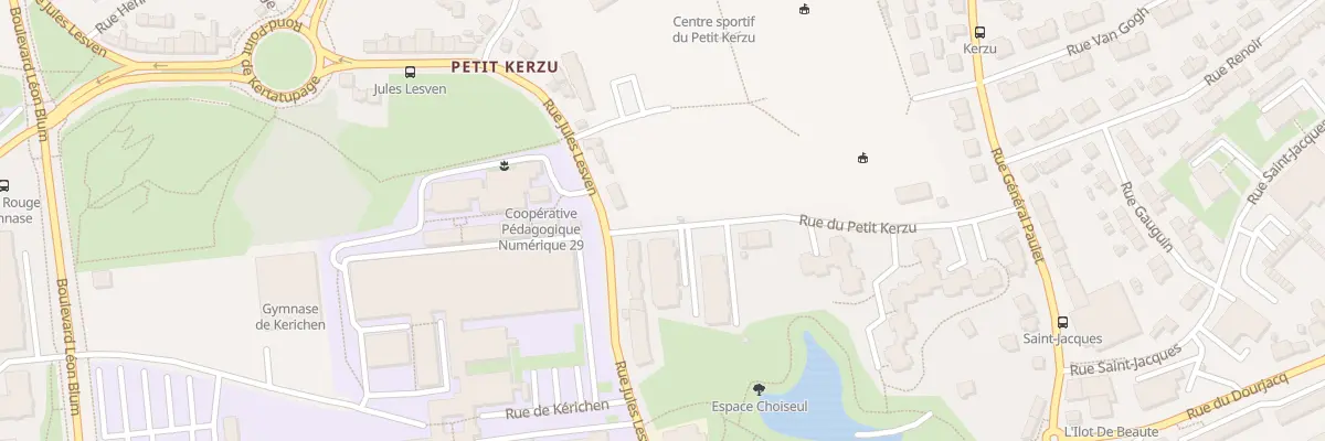 Plan du 99 Rue Jules Lesven à Brest