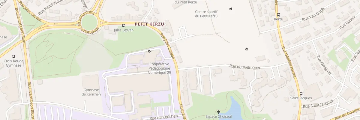 Plan du 101 Rue Jules Lesven à Brest